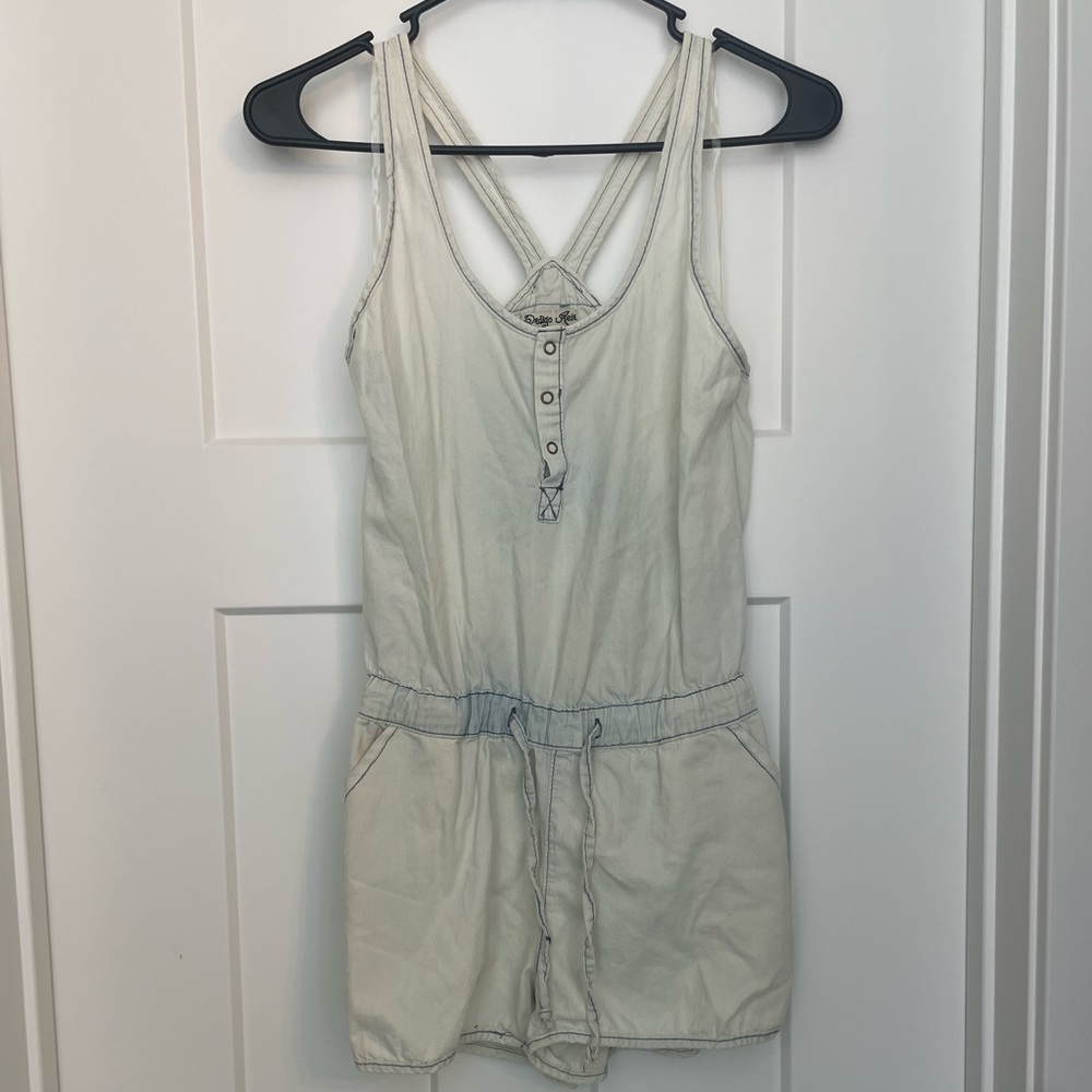 Denim Romper